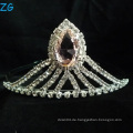 Prinzessin Tiara Festzug Tiara mit farbigem Stein, Bulk Prinzessin Strass Tiaras